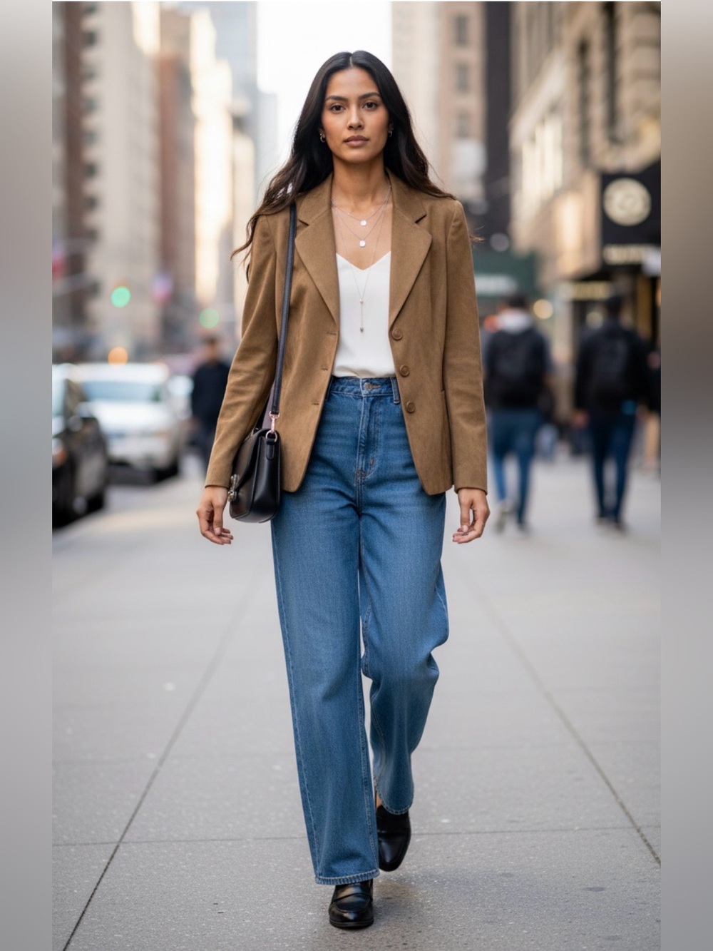 (#60) JACQUES VERT Faux Suede Blazer